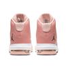 Jordan Max Aura 1 Leather Comfortable Versatile Non-Slip Shock Absorbing Mid-Top Basketball Shoes Kids sneaker White Pink AQ9249-600