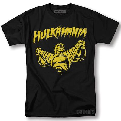 Hulk Hogan Marškinėliai Hulkamania Klasikinis Retro Vintage Grafinis Dizainas Marškinėliai
