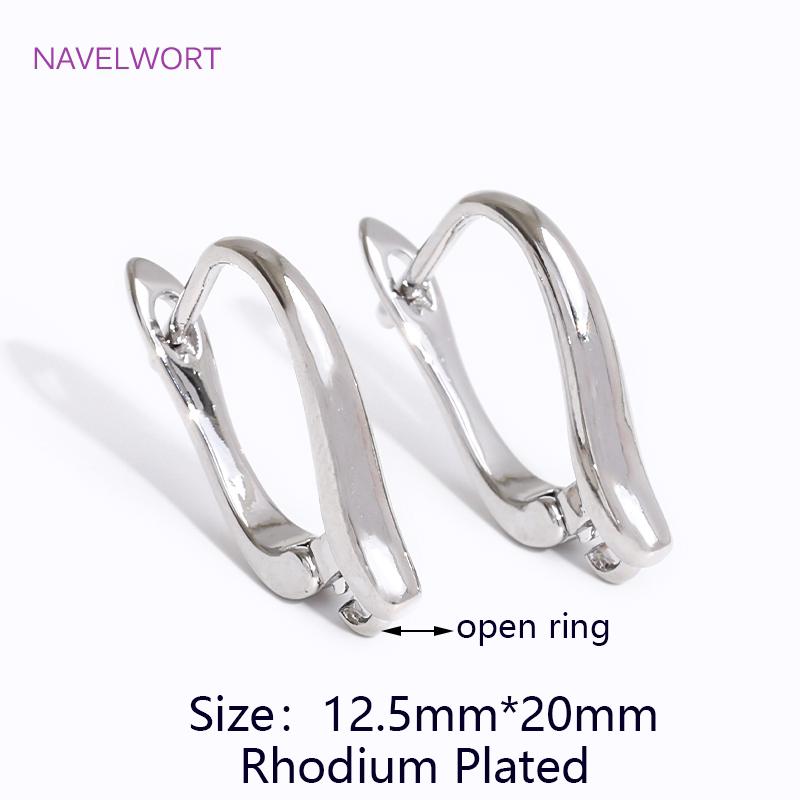 

Multi Styles Earring Hooks 18K Gold Plated Brass Shvenzy Ear Wire Fastener,Accessories For Earrings,DIY Jewelry Making Supplies 2 pieces