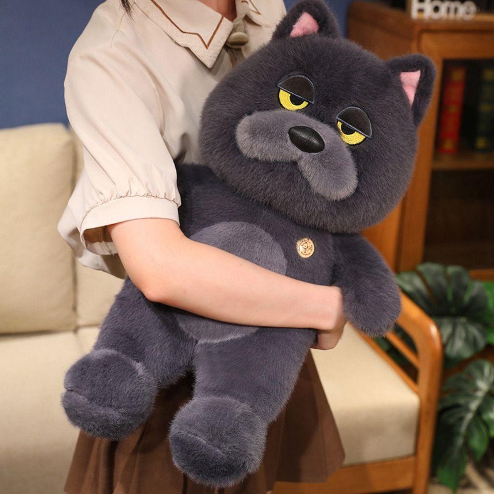 

Lazy Grey Wolf Plush Doll Blue Cat Cute Animal Sleep Pillow Sitting Dog Plush Toy Kids Gift Dog