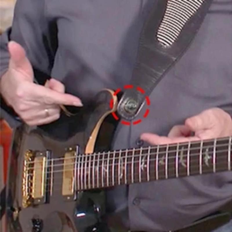 Pack of 2 Guitar Strap Locks Easy to Use Guitars Strap Buttons Metal Texture Bass Straps Locks Metal Guitar Pins