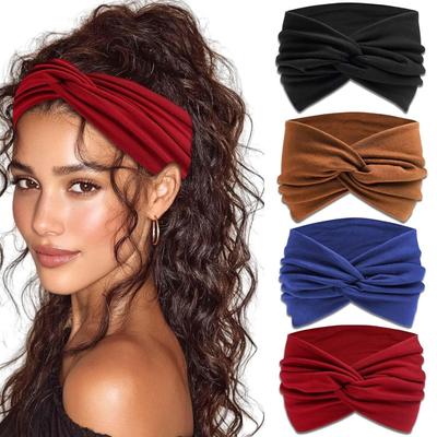 10pcs Women Non-Slip Headbands,Fashion Sports Headband,Soft Fabric Elastic Headband,Suitable for Exercise,Yoga,Running Accessory