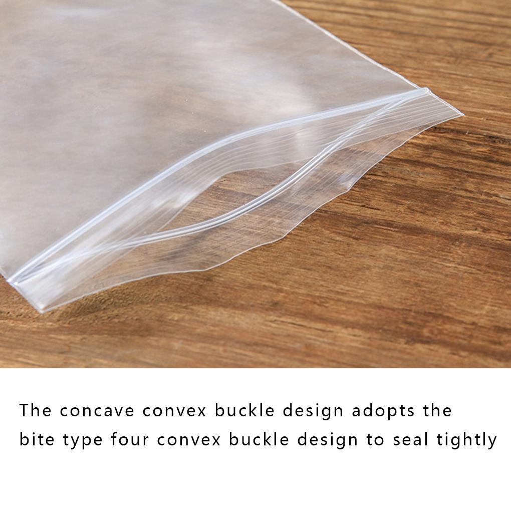 100pcs Bags Clear Food Storage Package Jewelry Packing Reclosable Vacuum Fresh Keeping Pouch