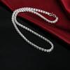 Fashion   Copper Bracelets Necklace Jewelry Sets for Women Men Charm 4MM Box Chain Fashion Party Gifts Wedding