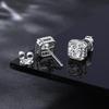 Sternenhimmel Moissanit Ohrringe: High-End S925 Sterlingsilber mit Vier-Krappen-Design