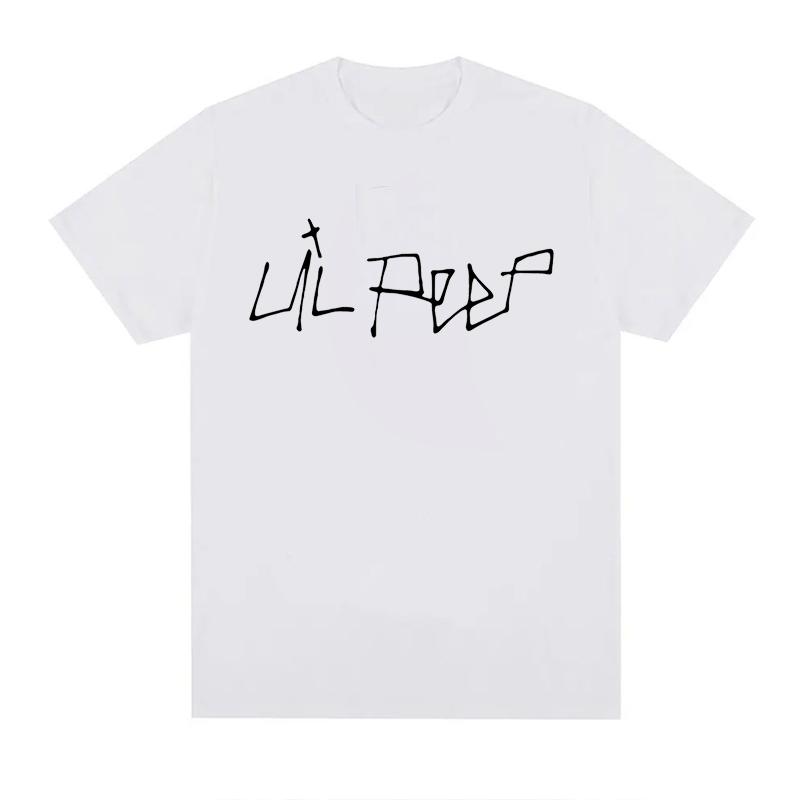 T-shirt Lil Peep Unisexe Unisexe Grande Taille Mode Col Rond Respirant Décontracté Streetwear Harajuku Surdimensionné Imprimé T-shirts Unisexe