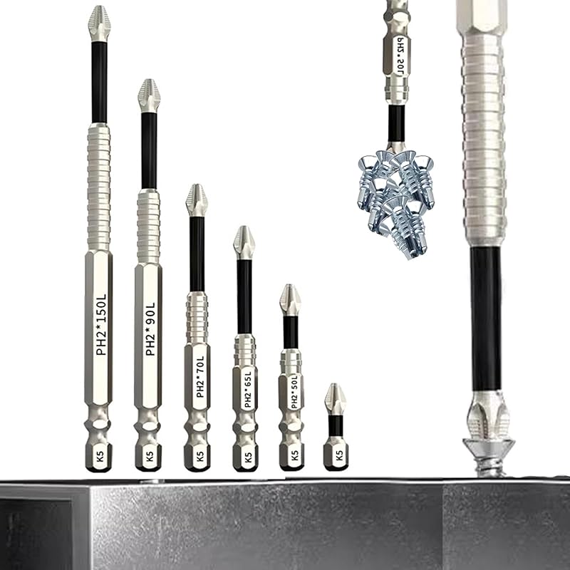 K5 Anti Slip Bits, High Magnetic Screwdriver Drill Bit Set, 5/6/9 Pcs Strong Magnetic Anti-Slip Durability Screwdriver Set, Electric Precision Anti