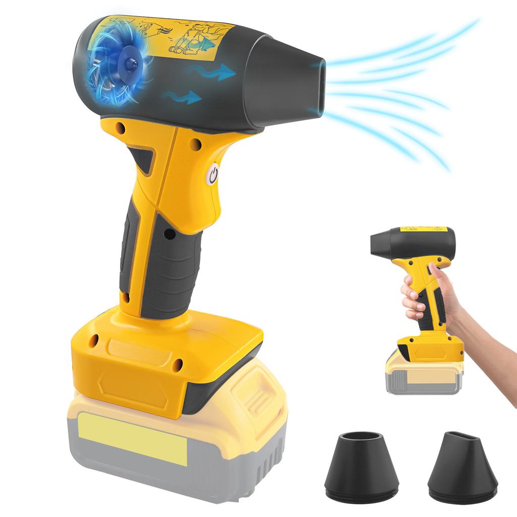 Jet Dry Mini Blower Cordless Fan Compatibles with 18-20V Battery 4 Adjustable Wind Speeds for Car Drying and Cleaning