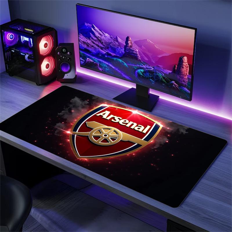 Arsenal Print Polštář Protiskluzová podložka pod notebook/tablet Velká podložka pod myš XXL Podložka pro Mini PC Hrací podložka S uzamčeným okrajem