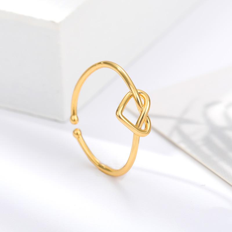 Gold Couple'S Heart-Shaped Ring,Luxurious Wedding Jewelry, Stylish, Durable, And Versatile. A Perfect Gift For Your Partner As A Commemorative Jewelry