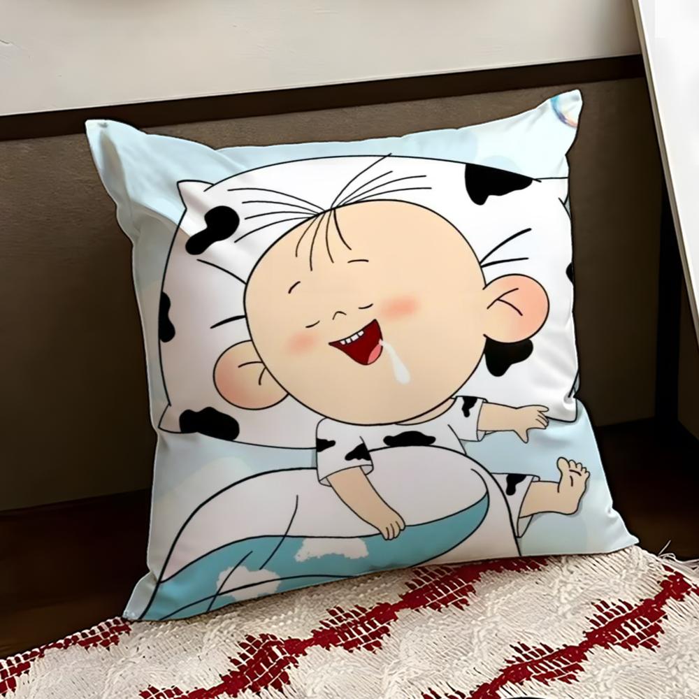 Cartoon BBig Ear Tutu Cushion Cover Reversible Soft Durable Pillow Cover Home Car MultiScene Use for Daily Comfort