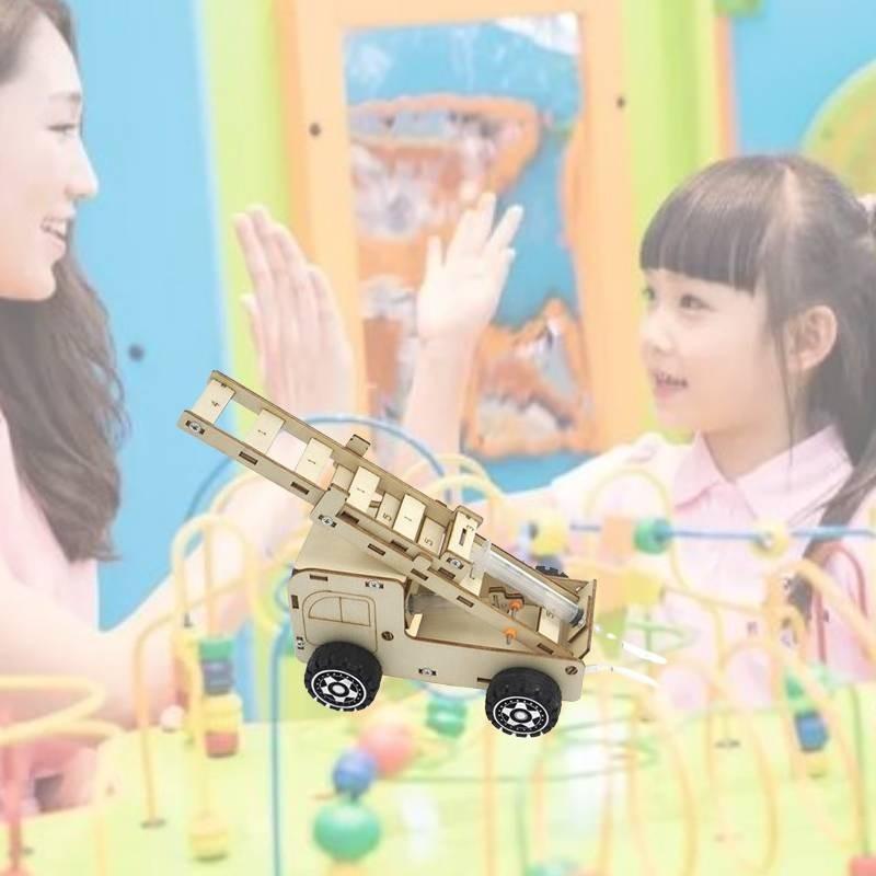 Large Children's Science Experiment Diy Elevator Cloud Fire Truck Primary School Physics Small Production Material Package Steam Science Education Kit