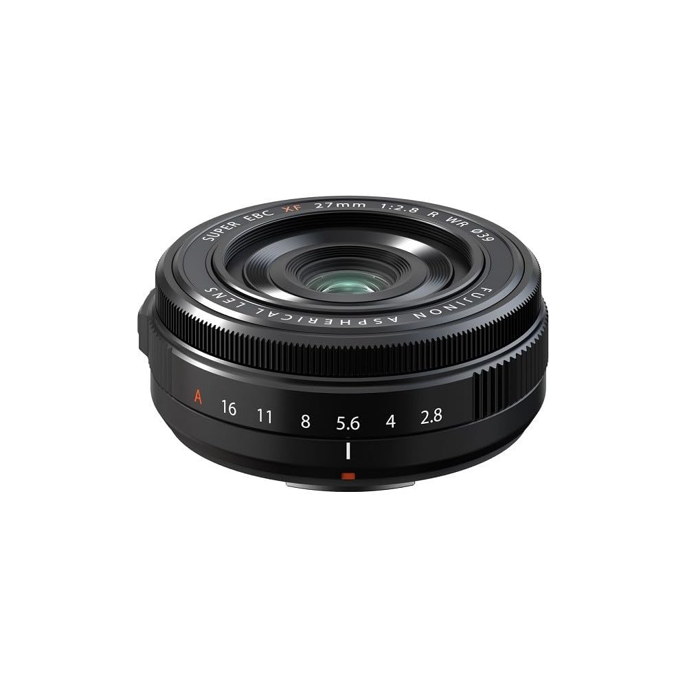 Fujifilm X-series interchangeable lens, Fujinon 27mm F2.8 fixed focal length pancake lens, dustproof, splashproof, low temperature resistant, aperture