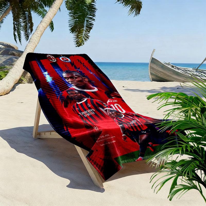 Milan Print Beach Towel, Large Soft Quick Dry Towel for Beach Camping Swimming