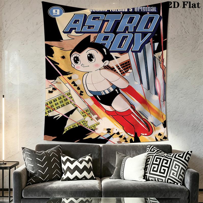 Astro Boy print Pattern Home Decor Tapestry, Wall Hanging, Decorative RV Wall Cloth.XGT0914398