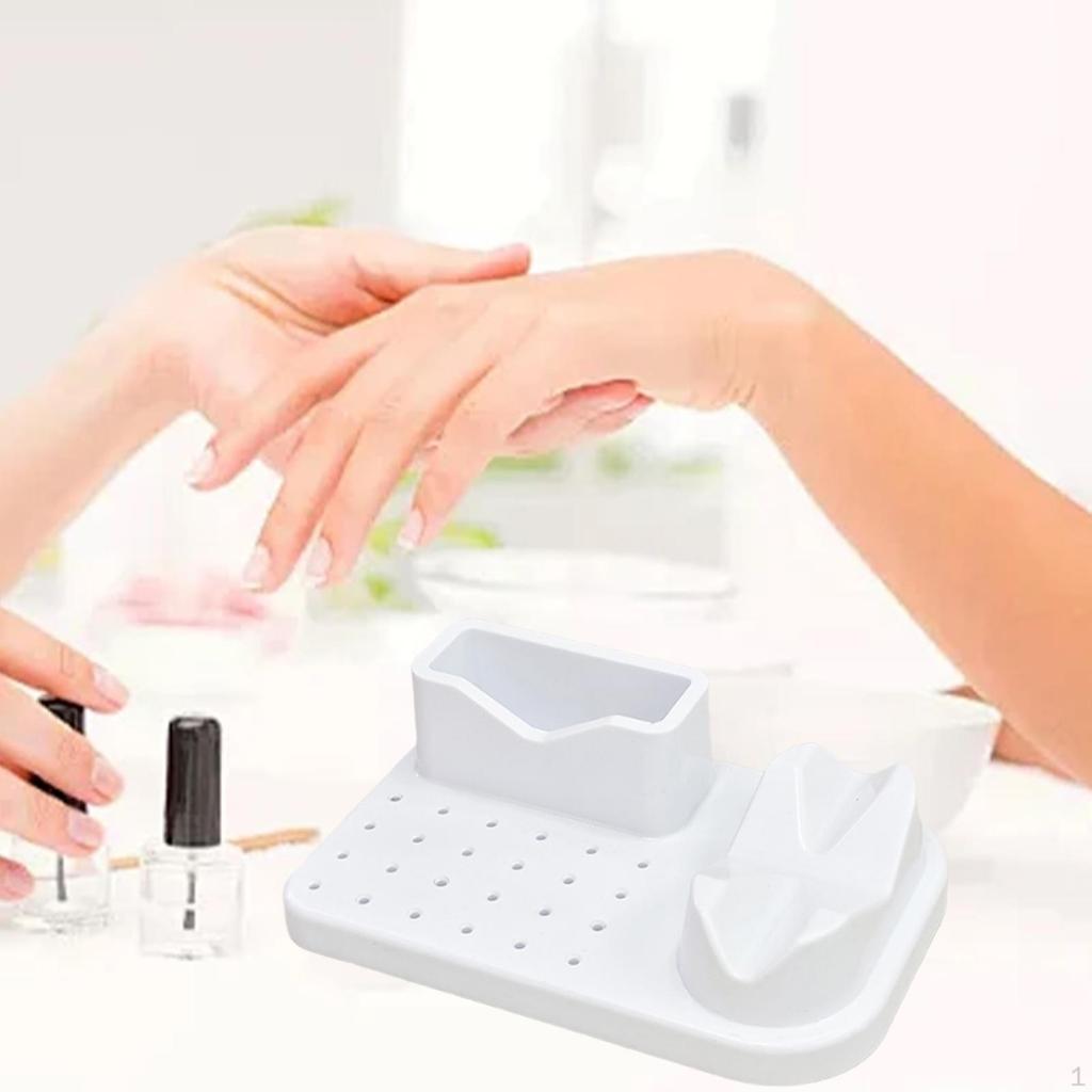 Nagelkunst Polieren Schleifen Organizer 20 Löcher Fräserhalter Maniküre Werkzeugkoffer Große Kapazität