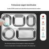 ZLIII 304 Stainless Steel 5-Compartment Divided Meal Tray