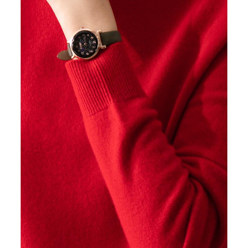 Firstview Women's Loose-Fit High-Neck Wool Sweater F21C6810