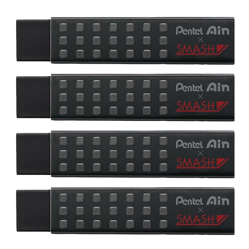 

Pentel eraser smash black 4 pieces AMZ-ZETH17SMN4