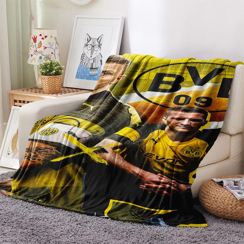 Borussia Dortmund Print FlAannel Blanket, High quality Comfortable for All Seasons, Home Decor, Warmth and Comfort
