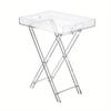 Acrylic folding table Portable folding coffee table Internet celebrity transparent coffee table Simple bedside storage tray