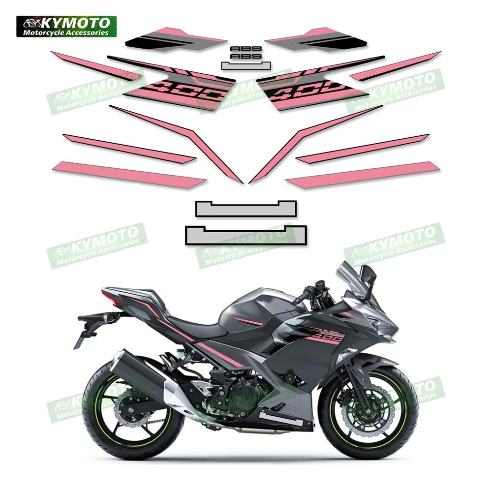 Motorcycle accessories fairing fuel tank sticker reflective decals full vehicle kit decoration for NINJA400 Ninja 400 EX400