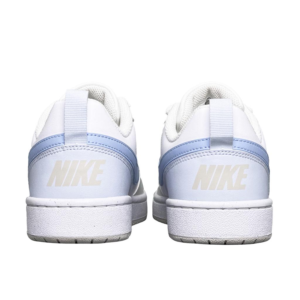 Nike Court Borough Maris Sal Milk White Cushioning Slip Resistant Low top Skateboard Shoes Women's Blue White IB4701-141(Team394-)