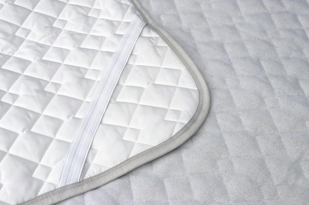 Romance Kosugi 100% Pile Cotton Mattress Pad, Double, Gray