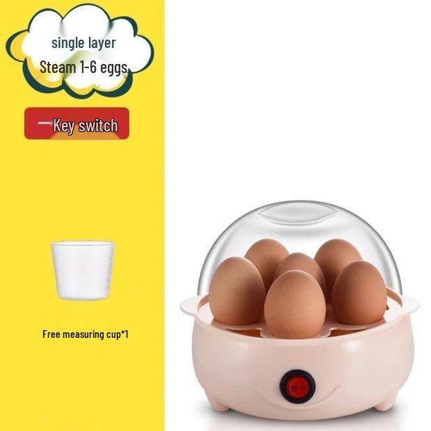 Compact Egg & Baby Food Steamer for One - Ideal for Breakfast & Office Use