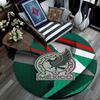 Mexico pattern round rug,Carpet Rug for Living Room Bedroom Playroom ,Non-slip Floor Mat,Holiday Gifts and Birthday Gifts.