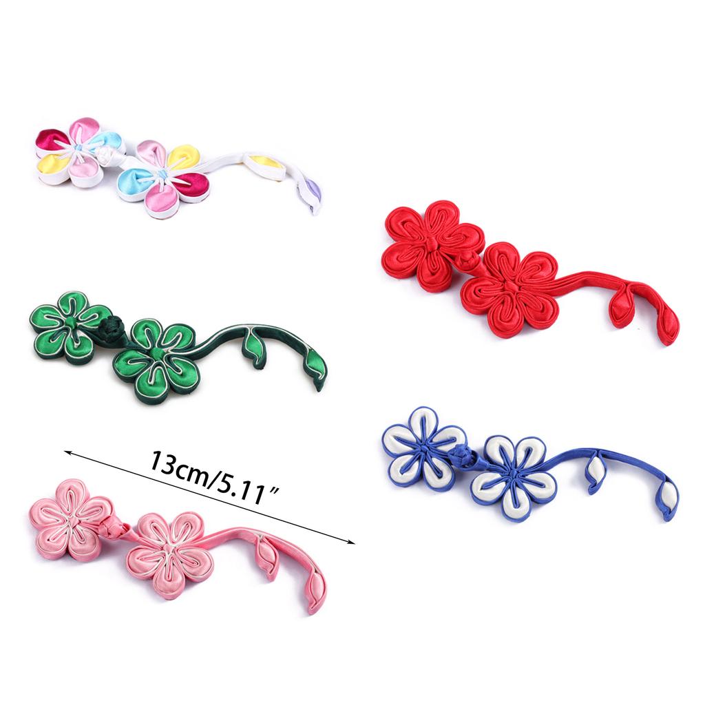 Chinese Frog Buttons Cheongsam Closure Sewing Fasteners Flower Chinese Buttons DIY Chinese Decorative Buttons for Women