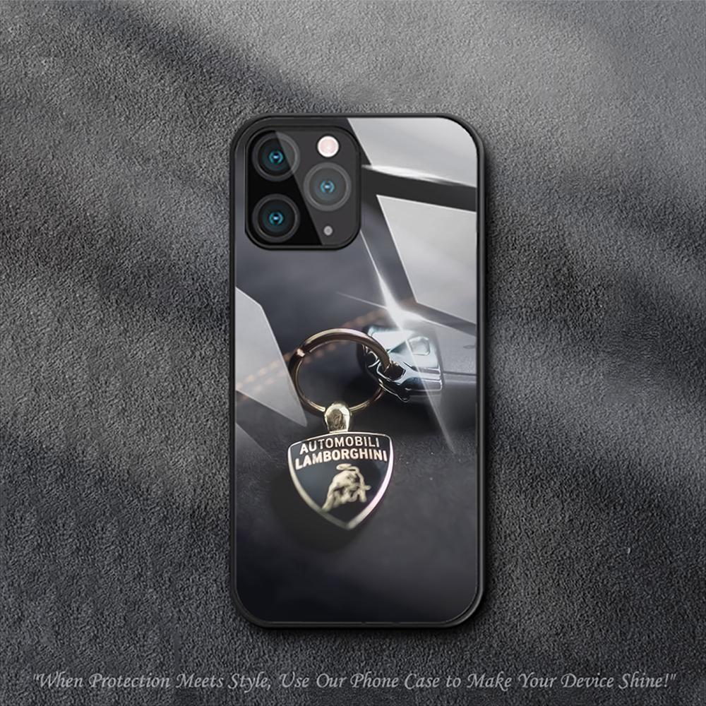 Lamborghinis Luxury Car Case For iPhone Samsung Galaxy Redmi Note S 17 16 15 14 13 20 24 25 54 Pro Max Ultra Fe Air Tempered Glass Cover