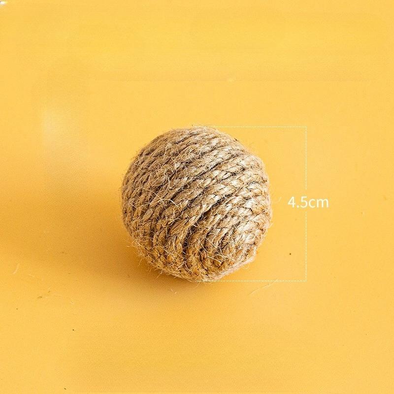 Sword Hemp Ball Feather Sounding Cat Toy, Cat Self-hi Boredom Relief Artifact, Claw Grinding and Scratch-resistant Pet Products