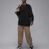 Jordan Flight Fleece Crew Sweatshirt Women Tops Black FB5117-010