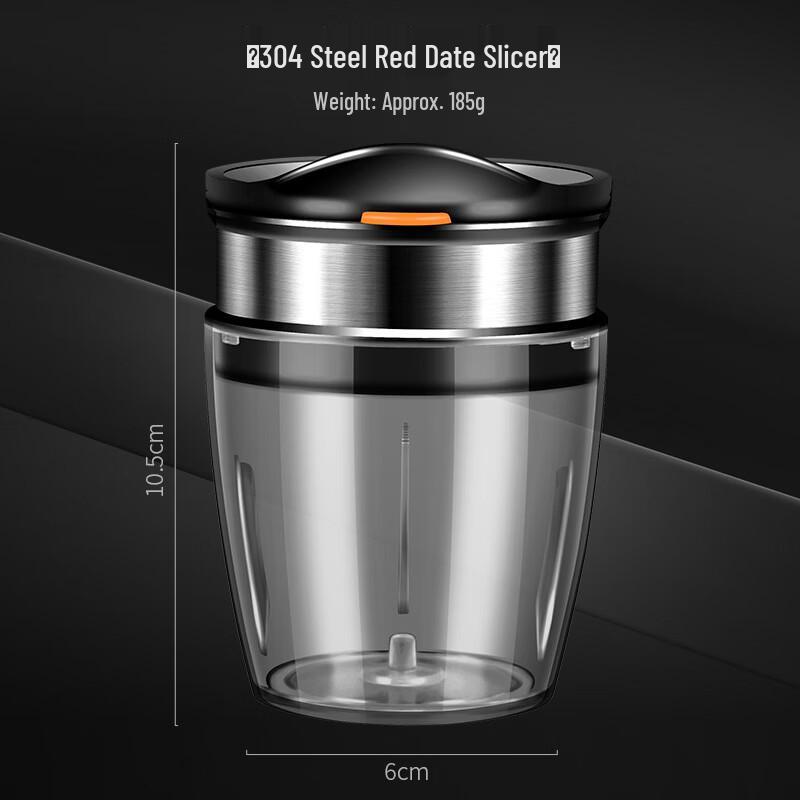 ZISIZ 304 Stainless Steel Red Date Slicer