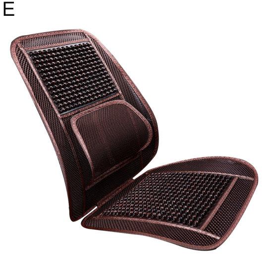 Universal Massage Wood Seat Cover Beads Car Cooling Summer Mesh Cushion Mat