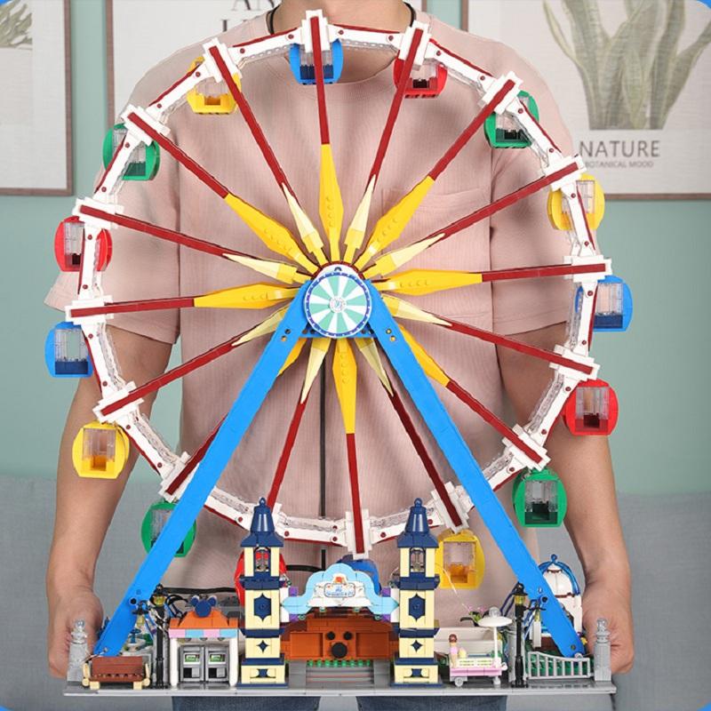 MOULD KING Kreative App motorisiertes Riesenrad Modell Bausteine Montage Ziegel Lernspielzeug für Kinder Weihnachtsgeschenke