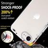 Protective Case - BOOLING - for iPhone 16e - Soft Silicone - Hard PC - Transparent