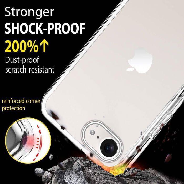 Coque de protection - BOOLING - iPhone 16e - Silicone Souple - PC Rigide - Transparente