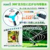 SALUDABLE Automatic Lawn Sprinkler with Rotating Nozzle for Watering, Garden, and Field (Blue, Set of 2)