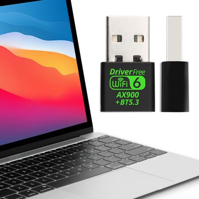 USB WiFi 6 Bluetooth-Compatible 5.3 Adapter Mini USB WiFi Dongle Driver Free USB WiFi Adapter Wireless Network External Receiver