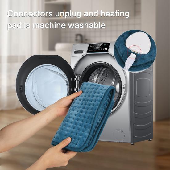 Electric Heating Pad Back Neck Abdomen Warmer Heating Mat with Adjustable Temp Settings Auto Shut Off Machine Washable Heat Therapy Pad for