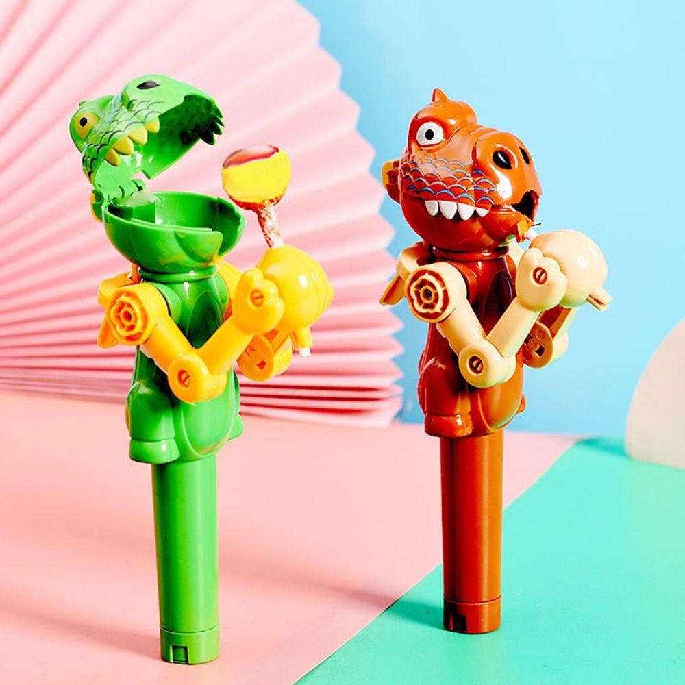 Toy For Children Christmas Gift Candy Storage Lollipop Robot Holder Dinosaur Shape Lollipops Case
