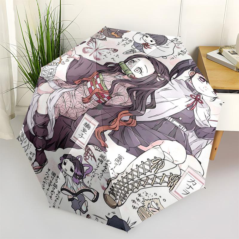 

1pc Kaguya-sama: Love Is War Inspired Automatic Opening Folding Umbrella with Bamboo Stick Handle - Perfect for Fans, Travelers, and Daily Use.U040