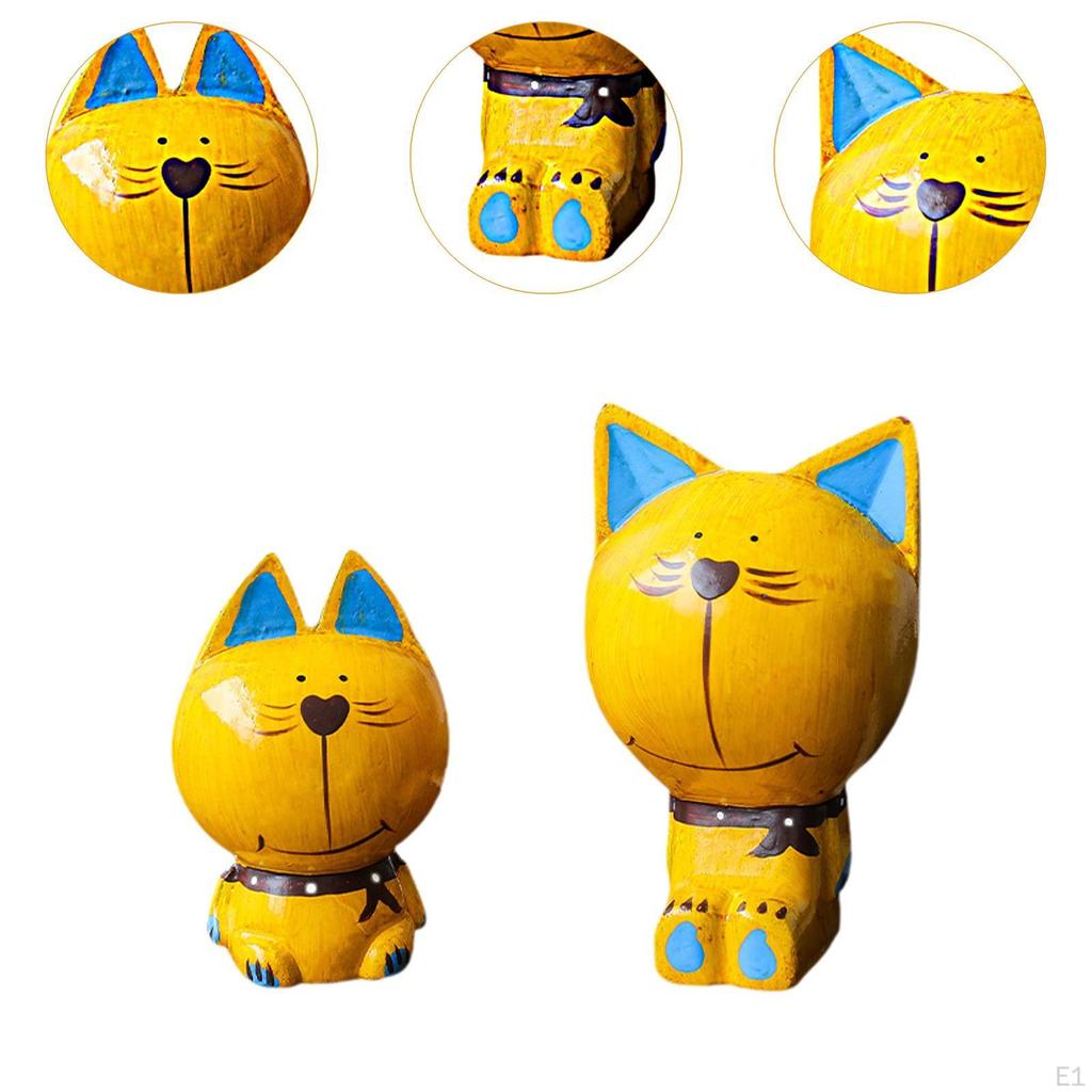 Statues Desktop Ornaments Gift for Cat Lovers Art Sculptures Kitten Desk Home Living