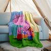 Peppa Pig Theme Printed Blanket,Perfect for Couch, Bed, Travel & Outdoor Use | Machine Washable, Cozy & Durable.