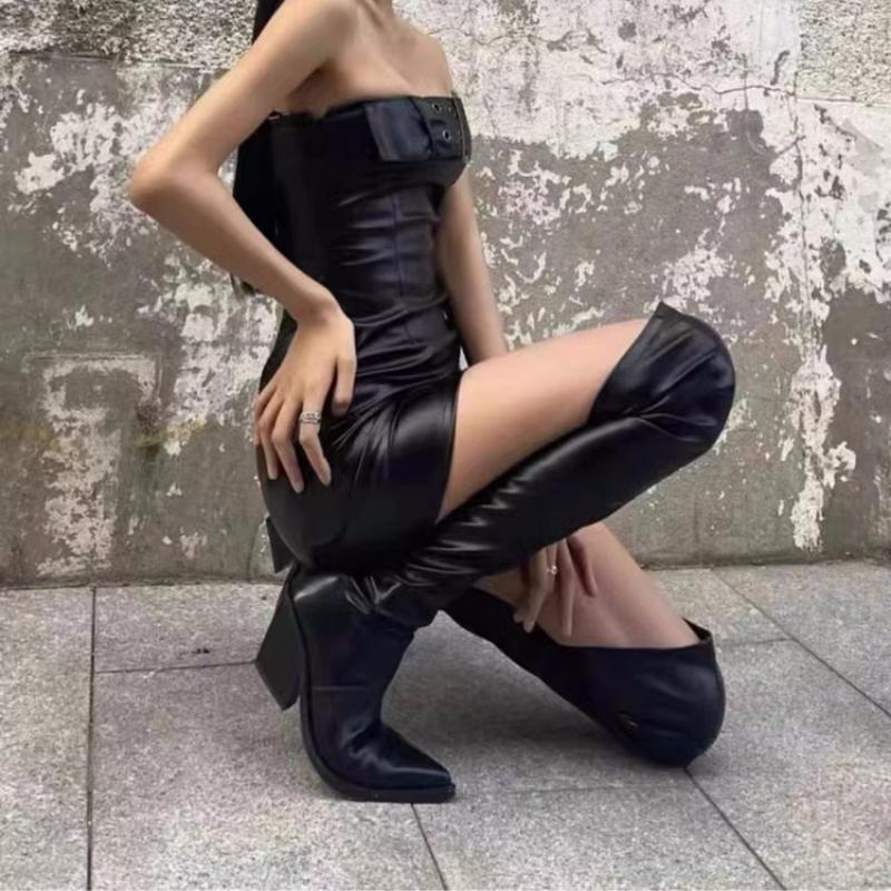 2025Winter OverThe Knee Women Thigh High Boots Designer High Heel Shoes Pointed Toe Woman Sexy Long Boots Women Thigh High Boots