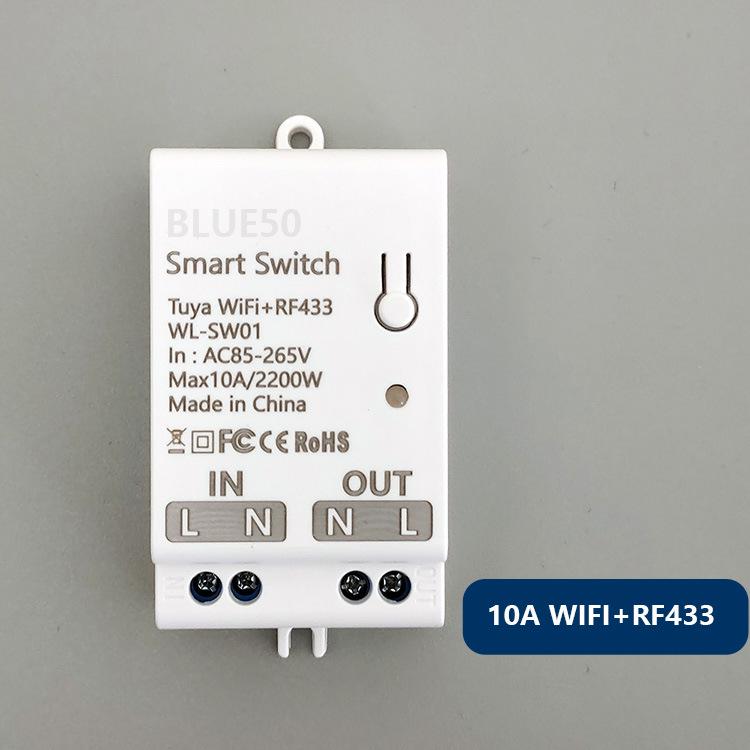 Tuya 30A High-Power WiFi Smart Switch with Remote Control and Voice Activation