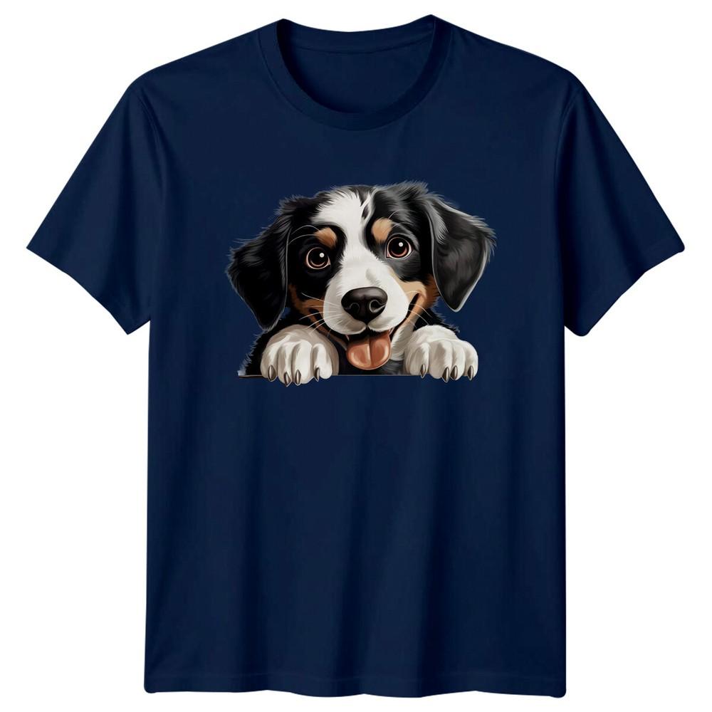 Cute Bernese Mountain Dog Peekaboo Puppy Pet TShirt