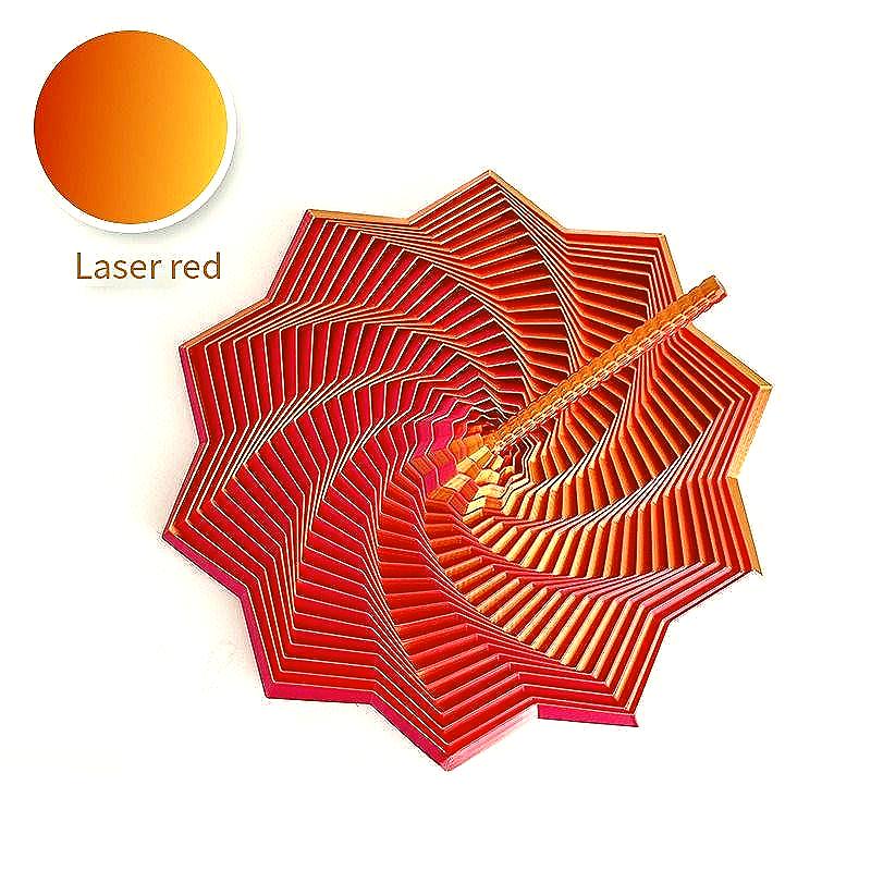 Star-Shaped Hexagonal Color Fractal Model With Handle To Expand Sensory Desktop Decompression Decoration Small Ornaments